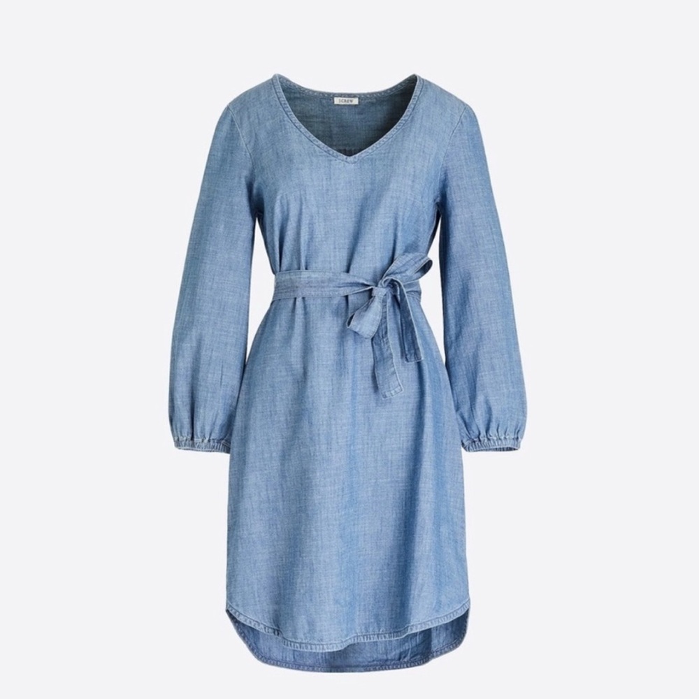 J.Crew Denim Tie Dress